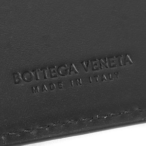 ボッテガヴェネタ (ボッテガ・ヴェネタ) 二つ折り財布（札入れ） 財布 メンズ イントレチャート ブラック 123180 V47W1 8966 BOTTEGA VENETA