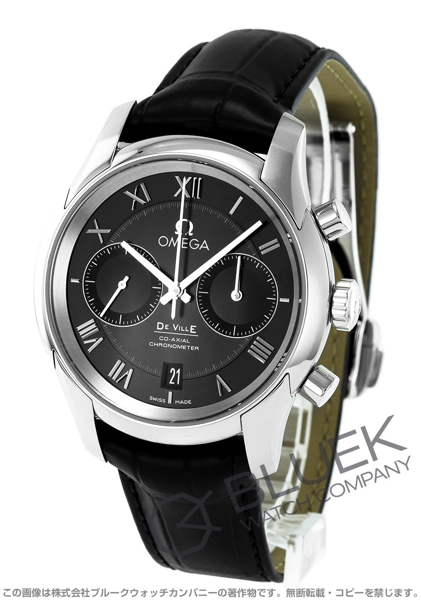 オメガ OMEGA 腕時計 メンズ 431.13.42.51.01.001 デビル コーアクシャル クロノグラフ 42mm DE VILLE CO-AXIAL CHRONOGRAPH 42mm 自動巻き（Cal.9300/手巻き付） ブラックxブラック アナログ表示