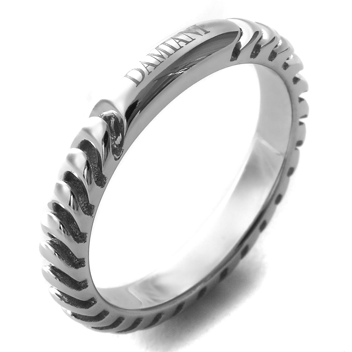 ダミアーニリング・指輪 パヴェ ダイヤモンド リング K18 ホワイトゴールド WG シルバー銀 40802059924