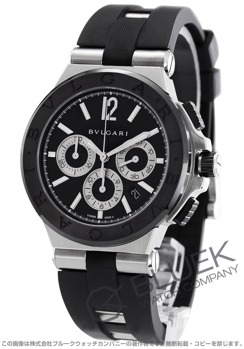 ブルガリ BVLGARI 腕時計 メンズ DP41BSSSD ディアゴノ DIAGONO 自動巻き ブラックxシルバー アナログ表示