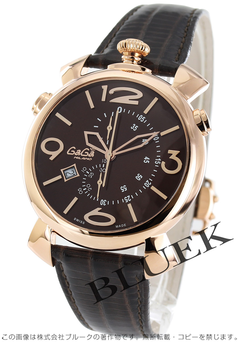 ガガ ミラノ ＴＨＩＮ ＣＨＲＯＮＯ ４６ＭＭ - 腕時計(アナログ)