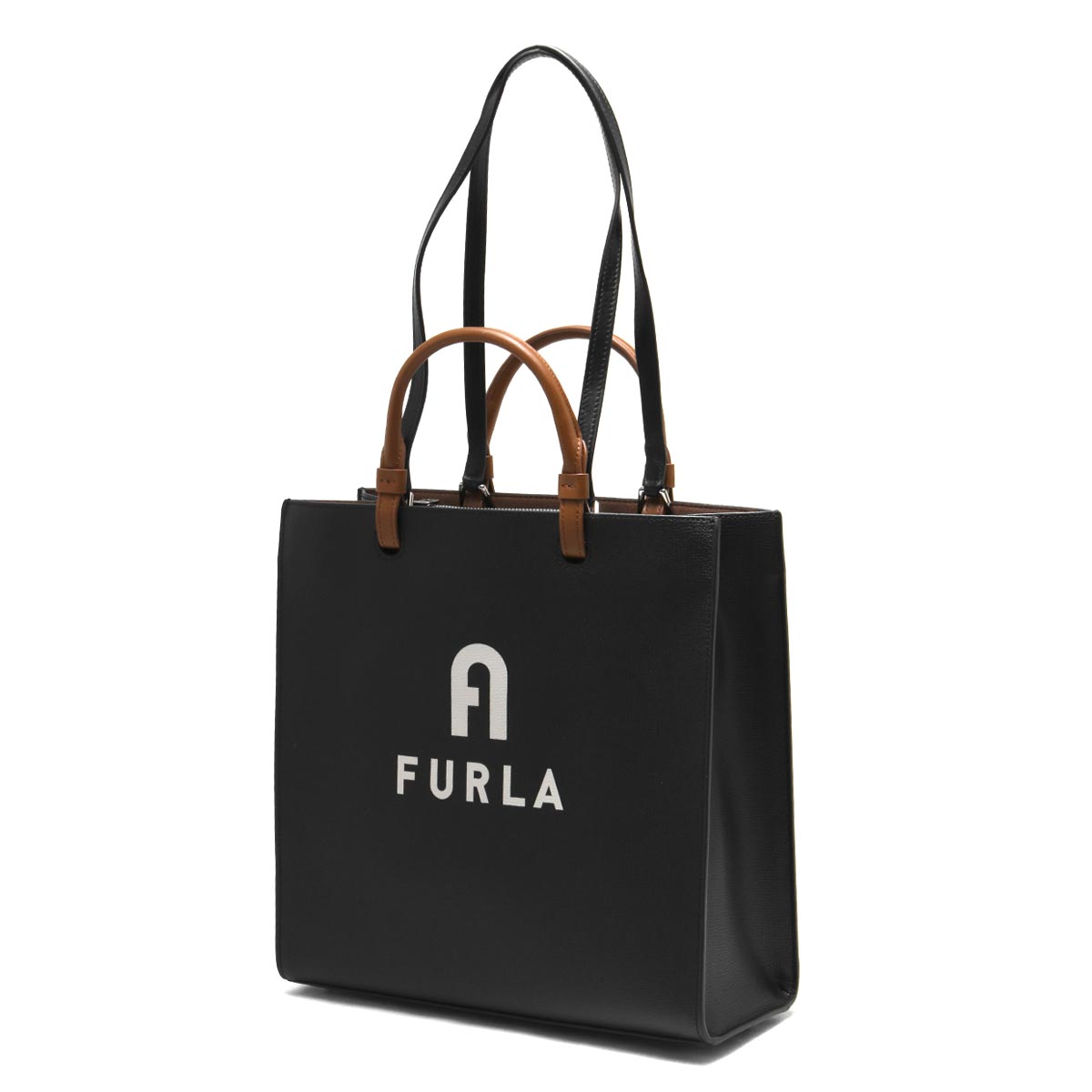 定番の中古商品 FURLA レザー製トートバッグ フルラ ビジネスバッグ 