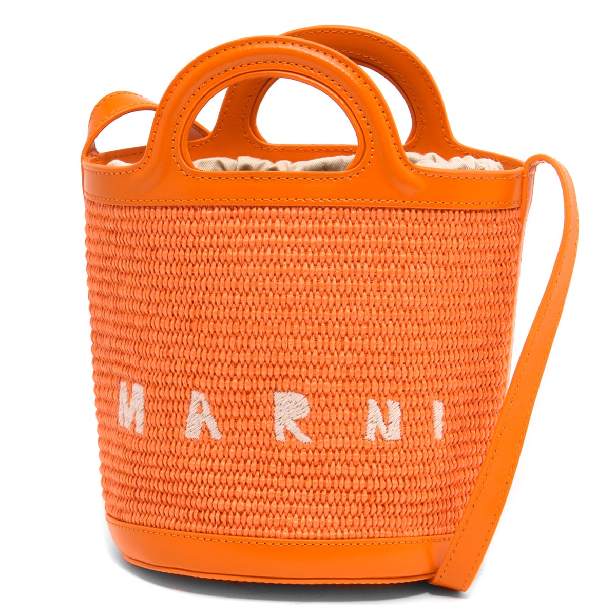 マルニ 定番型レザーチェックリュック バッグ Marni