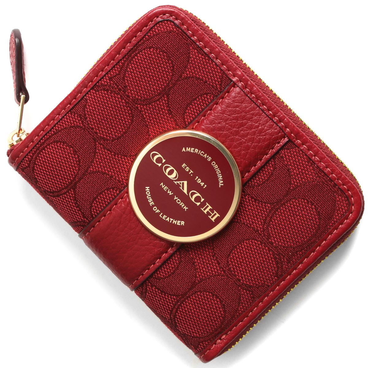 COACH 二つ折り財布（札入れ） レッドアップル レディース C8323-