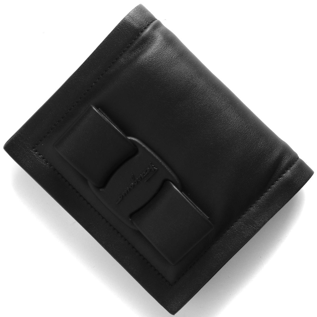 FERRAGAMO  フェラガモ　二つ折り財布　ブラックよろしくお願いいたします