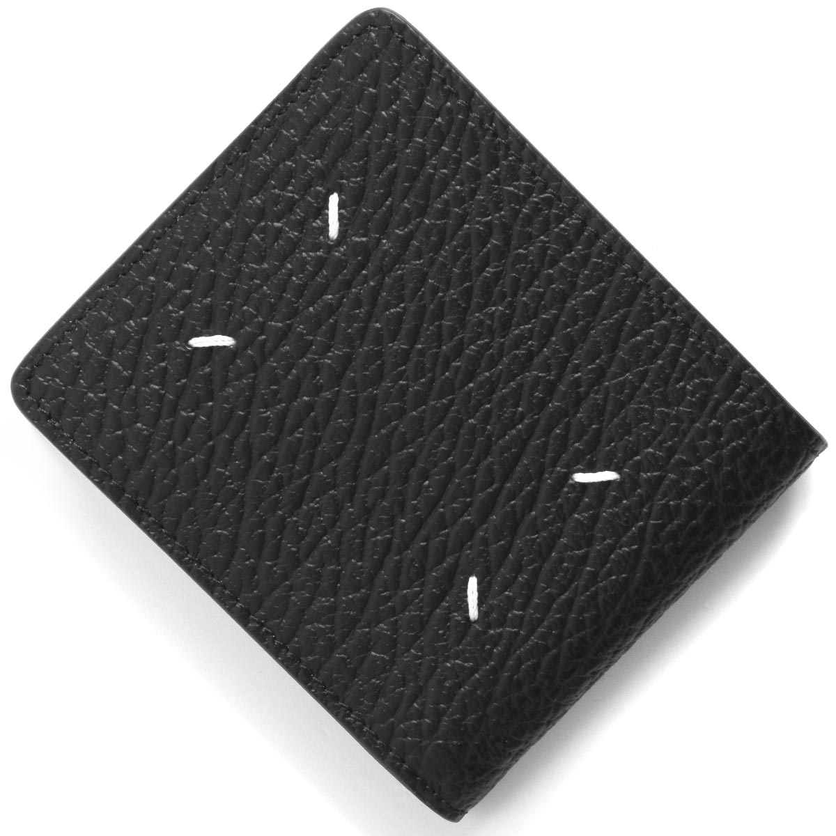 【決算セール】メゾンマルジェラ 二つ折り財布（札入れ） 財布 メンズ レディース ステッチ ブラック SA1UI0016 P4455 T8013  MAISON MARGIELA