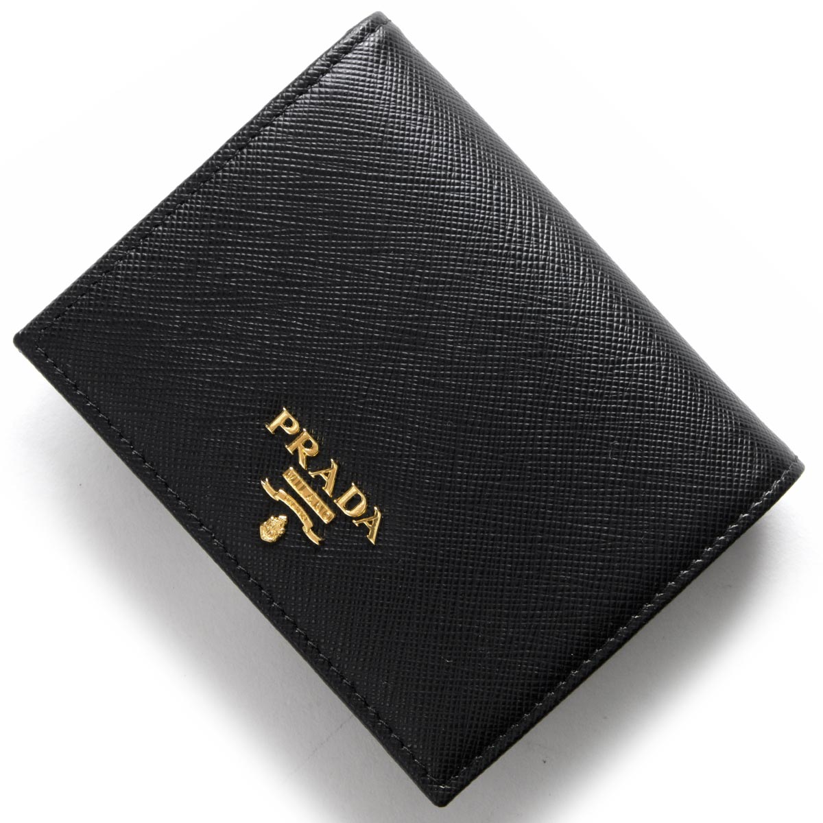 最終値下げ】PRADA 財布 ブラック 2つ折り - 折り財布