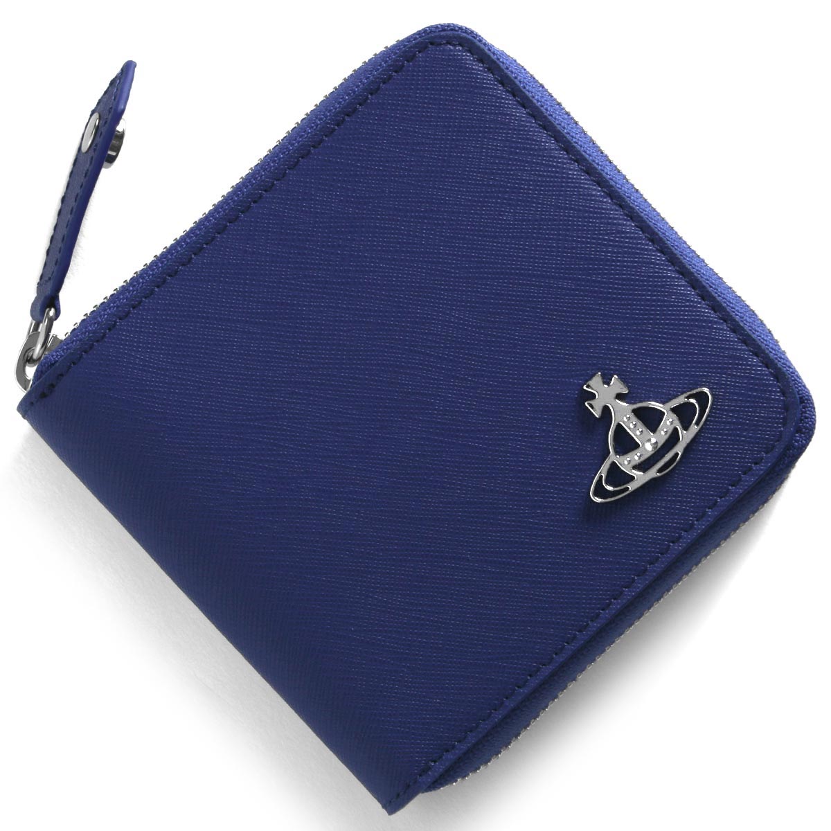 新品 ヴィヴィアン ウエストウッド Vivienne Westwood 2つ折り財布 ブルー約-gBLUE本体