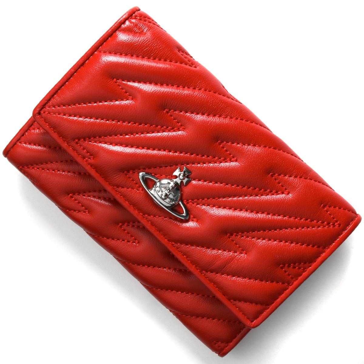 ビジネスバック Vivienne Westwood 三つ折り財布 51040037 レッド - 財布