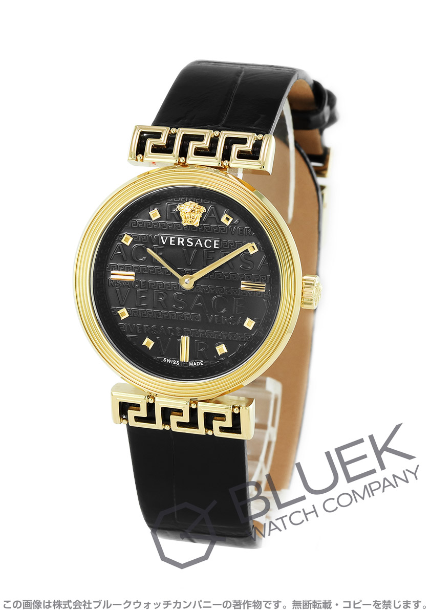 ヴェルサーチ VERSACE 腕時計 レディース VELW01122 ミアンダー MEANDER クオーツ ネイビーxブラック アナログ表示
