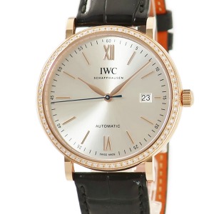 IWC ポートフィノ オートマティック IW356515 K18RG無垢 純正ダイヤ ローマン バー 自動巻き