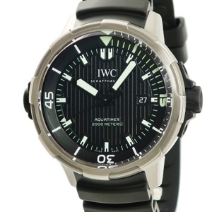 IWC アクアタイマー オートマティック 2000 IW358002 黒 バー 回転式アウター/インナーベゼル 自動巻き