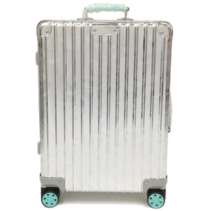 リモワ キャリーバッグ RIMOWA x Tiffany ロックカット キャビン シルバー TSAダイヤルロック 4輪  中古