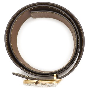 ルイヴィトン ベルト LV ダイナスティ 95/38 カーフ ブラック #95 黒 茶 2024SS 40MM リバーシブル  M8469 中古