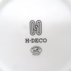 エルメス 食器 H DECO アッシュデコ マグカップ 磁器 ホワイト未使用 Hデコ 白   37031P 中古