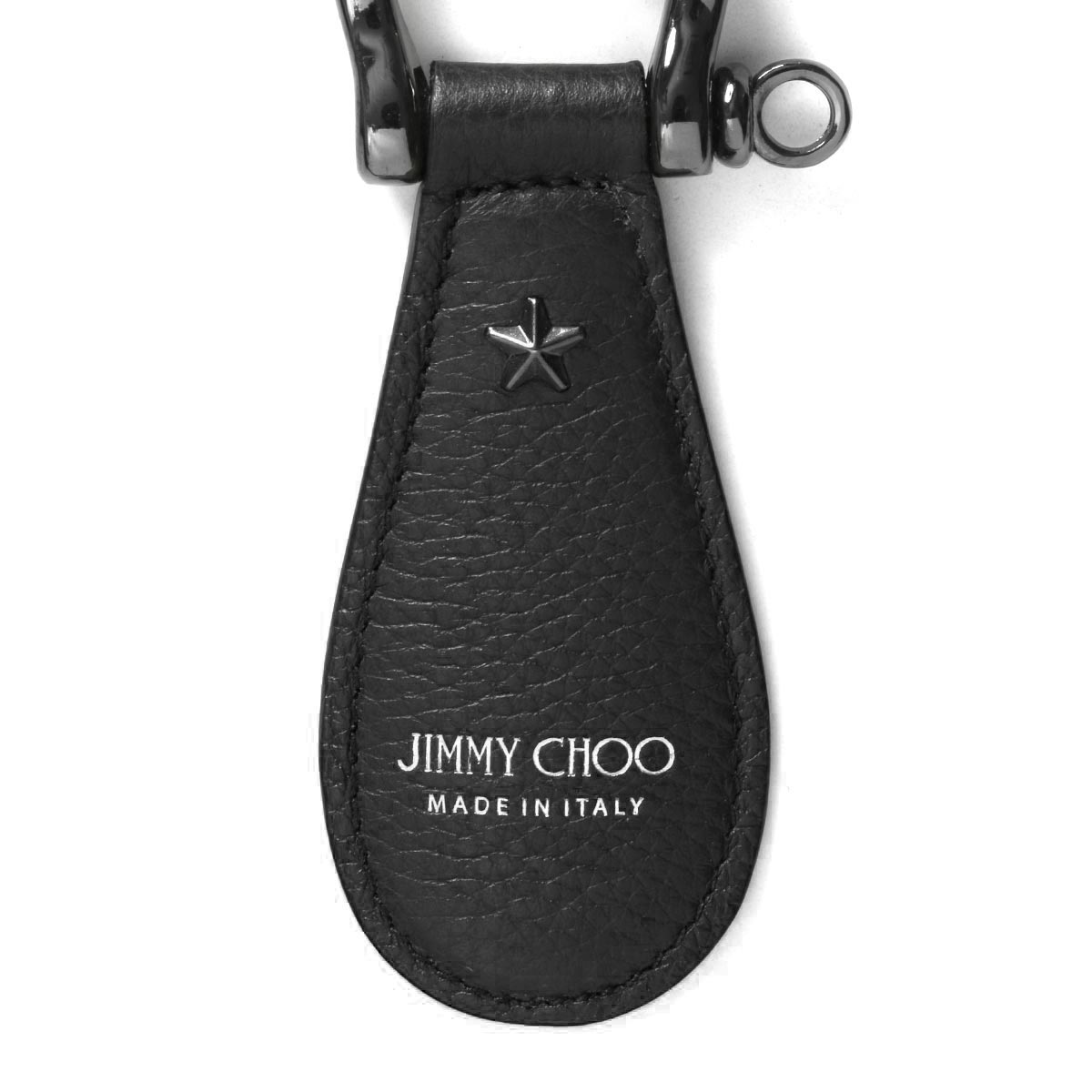 Jimmy Choo Warren Logo-Print Keyring