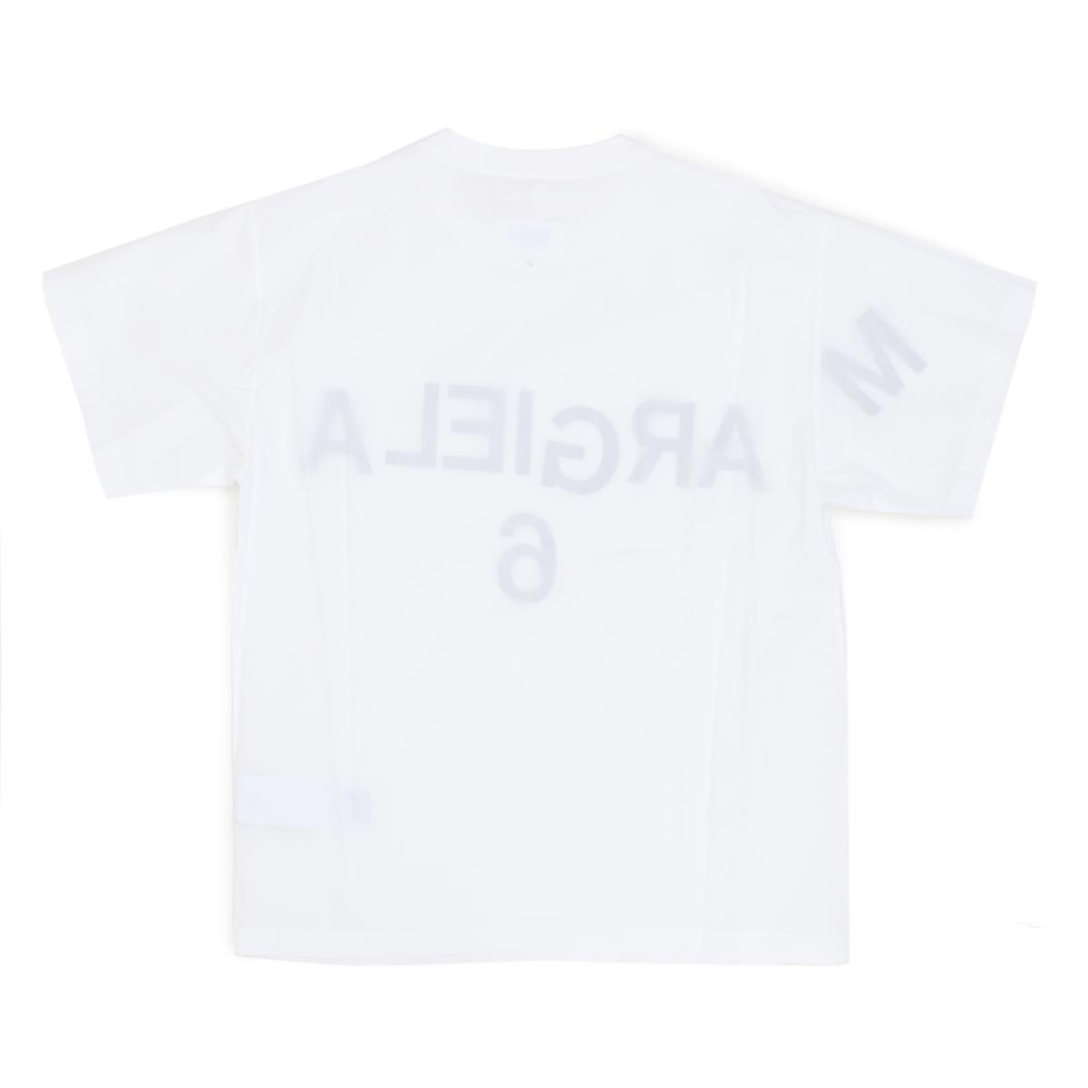 新品　MM6 メゾンマルジェラ　38 シャツTシャツ　ロゴTシャツ　ホワイト