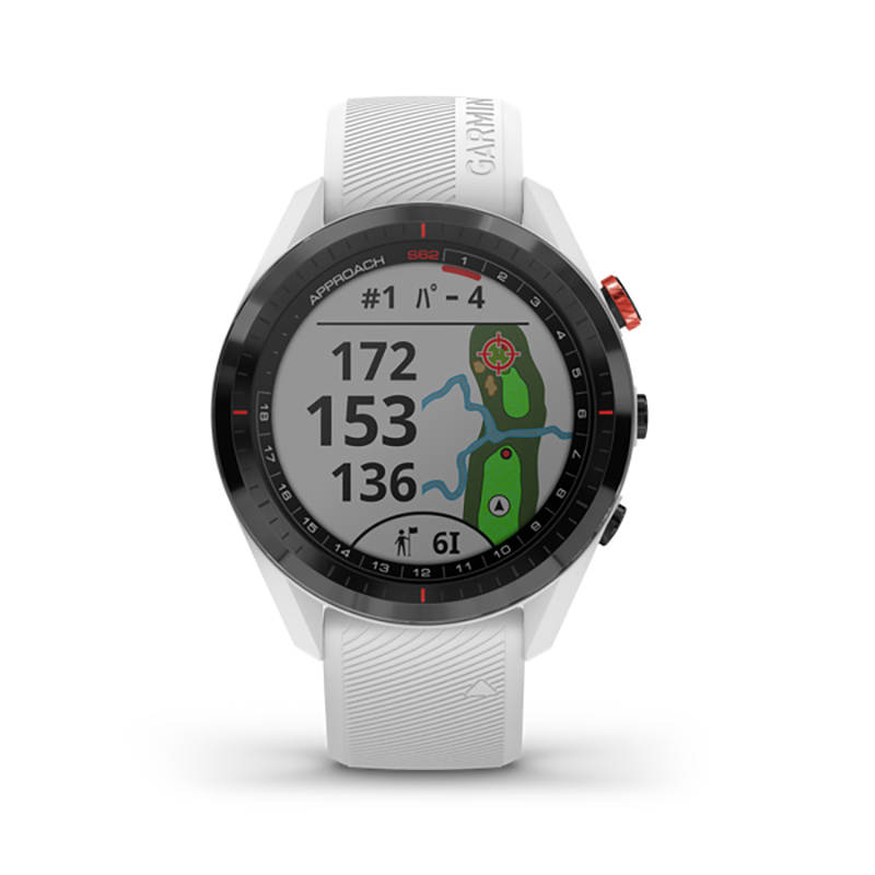 シルバー金具 【本体新品】 GARMIN アプローチS62 ホワイト 3ヶ月