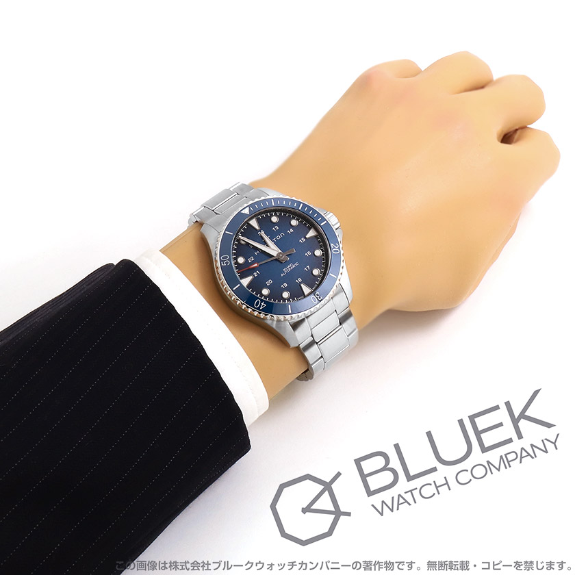ハミルトン HAMILTON 腕時計 メンズ H82505140 カーキ ネイビー スキューバ オート 43mm KHAKI NAVY SCUBA AUTO 43mm 自動巻き（H-10/手巻き付） ブルーxシルバー アナログ表示
