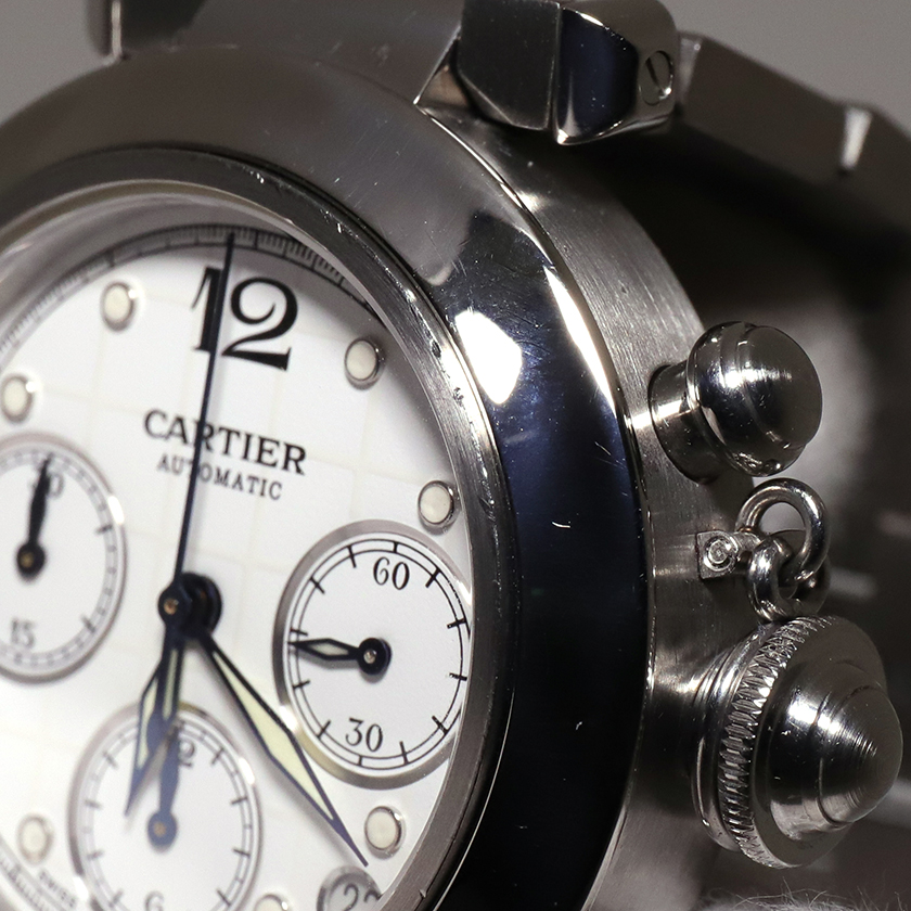 カルティエ Cartier パシャC クロノグラフ 腕時計 メンズ